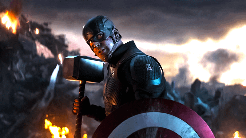 Captain America, Avengers: Endgame, Thor's hammer, Mjolnir