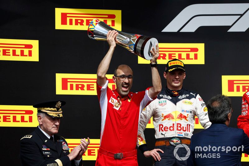 Carlo Santi was on the podium for Kimi Raikkonen's final Ferrari victory in Austin in 2018