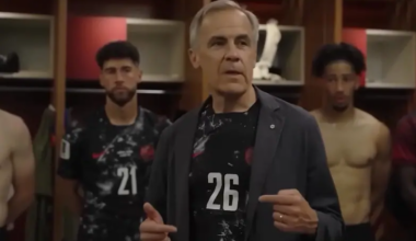 VIDEO: Canada's World Cup win an inspiration to young players in Brampton, PM Carney says