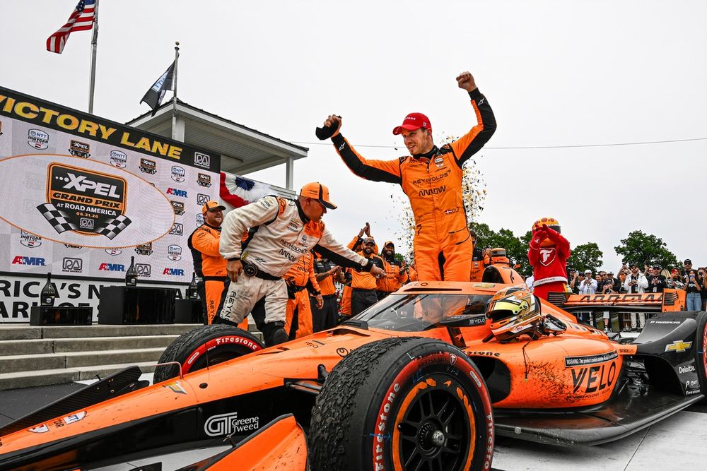 Lundgaard celebrates his second win of the season but needs to find consistency to catch Palou