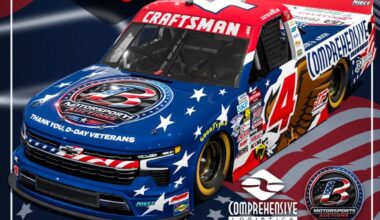 Cleetus McFarland to run bald eagle paint scheme in Michigan NASCAR Truck start