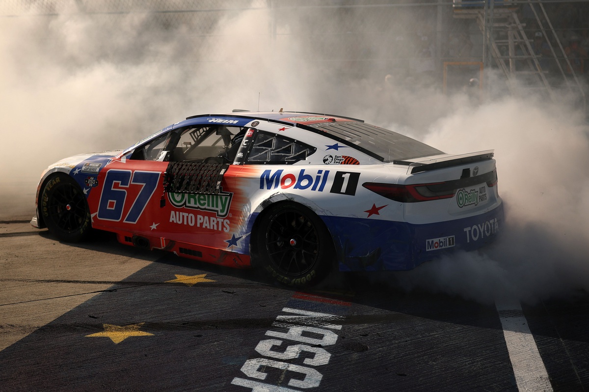After 650 starts, the No. 67 has finally won a NASCAR Cup race