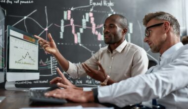 Stock trading, people, business concept.
