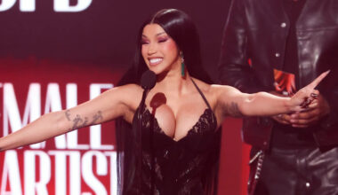 Cardi B reflects on overcoming 'fear and anxiety' to release album during BET Awards speech