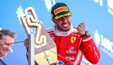 NEWS OF THE WEEK: Kardashian clan celebrates Lewis Hamilton's first Formula 1 win for Ferrari