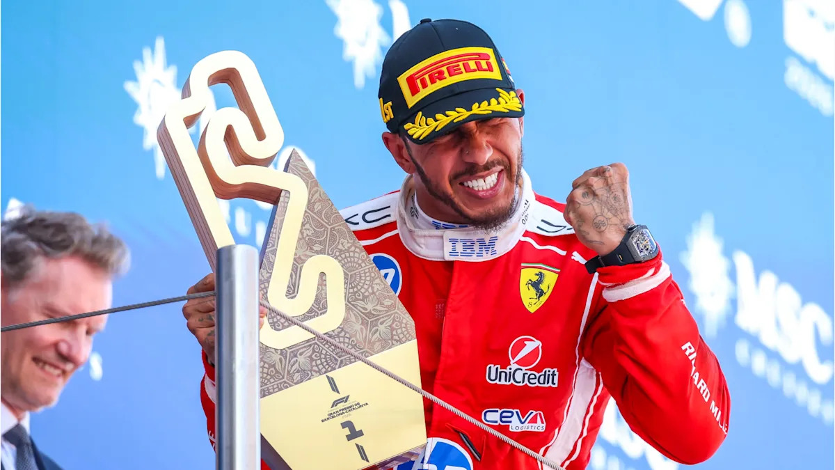 NEWS OF THE WEEK: Kardashian clan celebrates Lewis Hamilton's first Formula 1 win for Ferrari