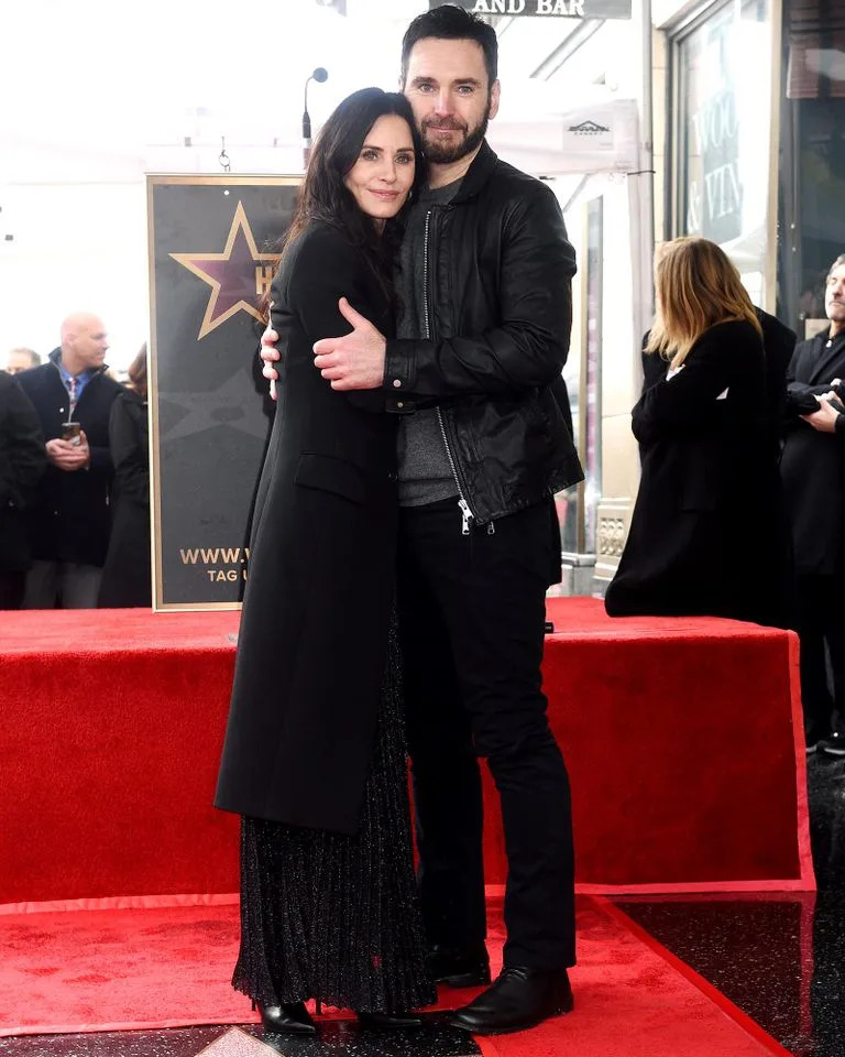 Courteney Cox and Johnny McDaid at Cox's Hollywood Walk of Fame ceremony in L.A. on Feb. 27, 2023Credit: Gilbert Flores/Variety via Getty