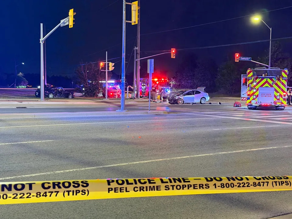 Peel police said 5 other men in the 20s were involved in the crash and are in hospital for varying degrees of injuries.