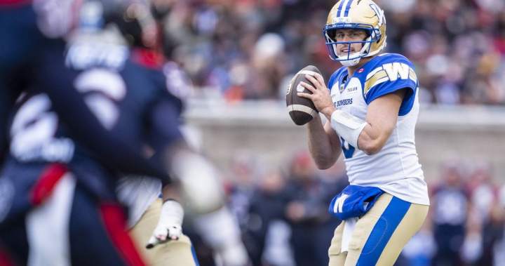 QB Collaros energized as Winnipeg Blue Bombers open new CFL campaign - Winnipeg