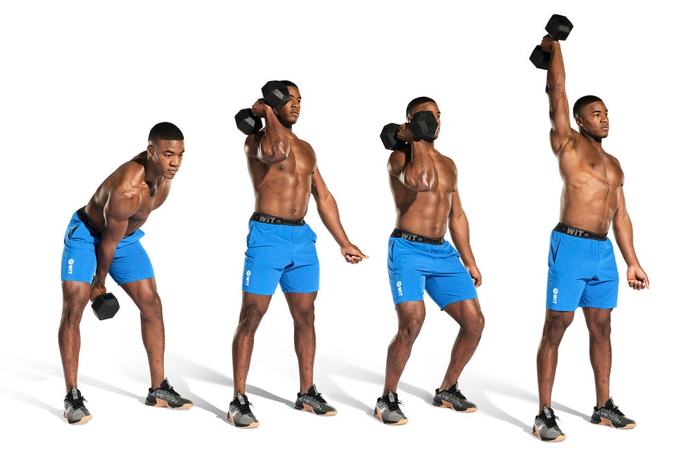 db hang clean and press