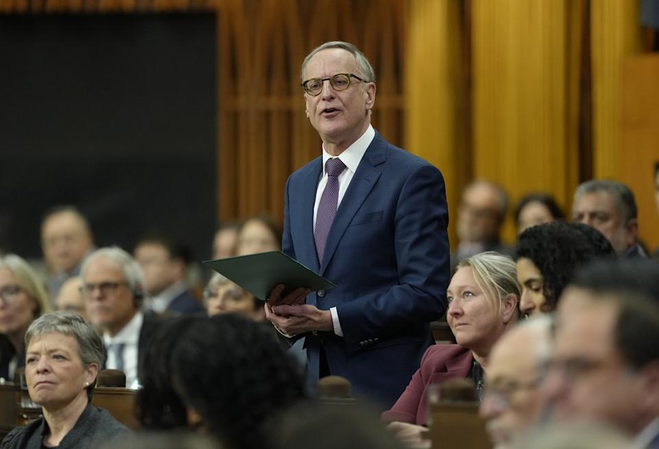 MP for Don Valley West Rob Oliphant stands in the House of Commons on Tuesday, Jan. 27, 2026. THE CANADIAN PRESS/Adrian Wyld - The Canadian Press
