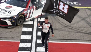 Denny Hamlin ties Kyle Busch, honors him with 63rd NASCAR Cup win at Michigan