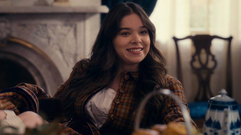 Emily sitting and smiling