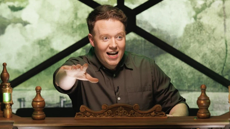 Brennan Lee Mulligan hosting Dimension 20 in the dome
