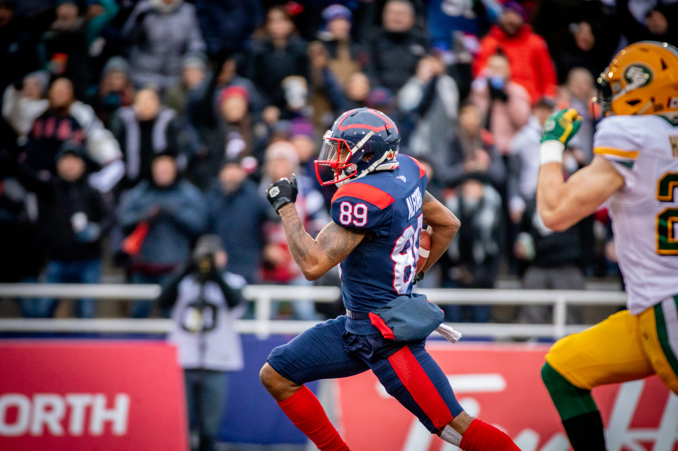 Punt return touchdown by Mario Alford in 2020 against Edmonton