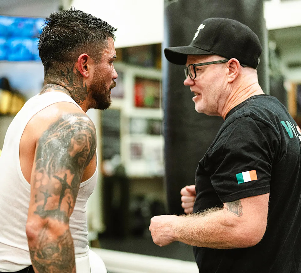 Jojo Diaz Jr. is training with Hall of Famer Freddie Roach at the Wild Card Gym in Hollywood, California. Photo: Alex Acosta, Team JoJo Diaz