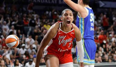 A'ja Wilson scores 32 points as Aces beat Wings to avoid season sweep
