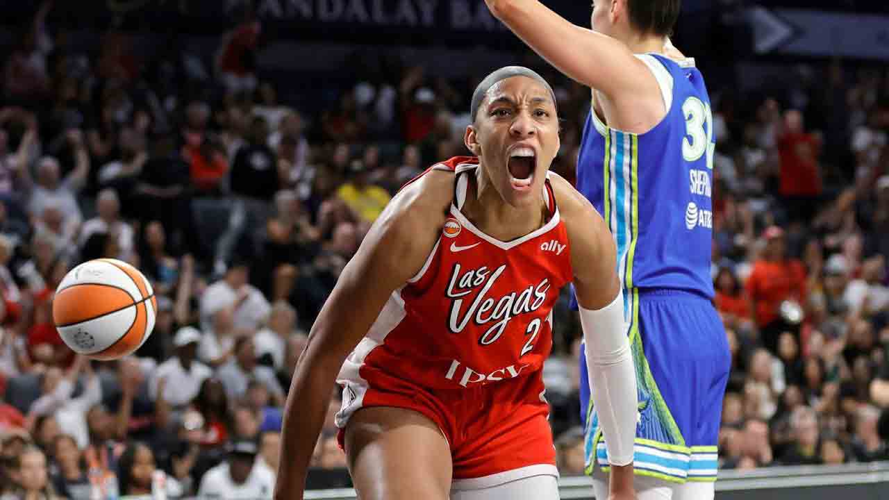 A'ja Wilson scores 32 points as Aces beat Wings to avoid season sweep