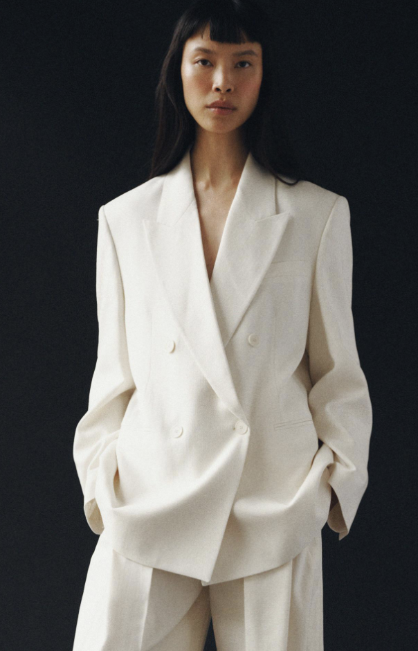 Zara, ZW COLLECTION OVERSIZED DOUBLE BREASTED BLAZER