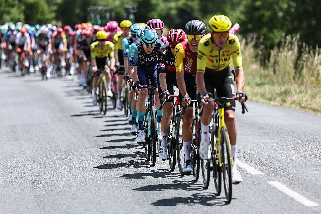 2026 Tour Auvergne-Rh&ocirc;ne-Alpes stage 5: Bruno Armirail working hard on the front