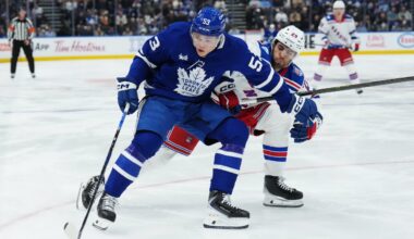 Easton Cowan propels Marlies to win, playoff series lead over Penguins