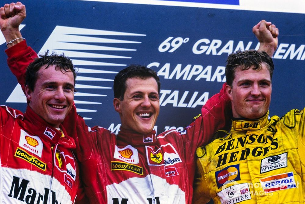 A first Ferrari drivers' title eluded Schumacher in the 1990s, but it wasn't to be that way for very long...