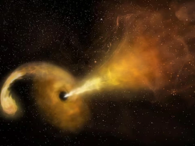 an artist s concept of a tidal disruption event that happens when a star passes fatally close to a supermassive black hole photo reuters