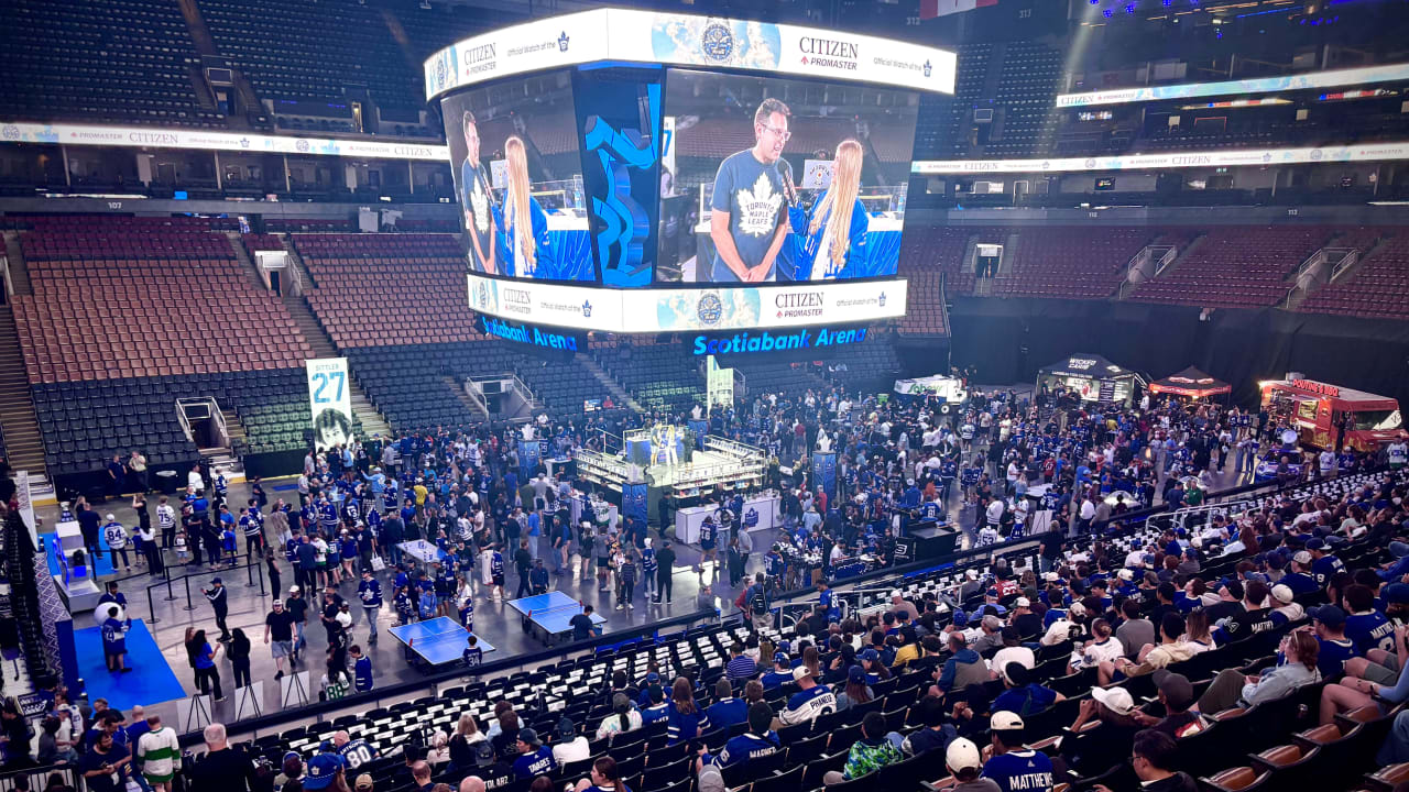 Toronto fans gather at Scotiabank Arena for NHL Draft watch party