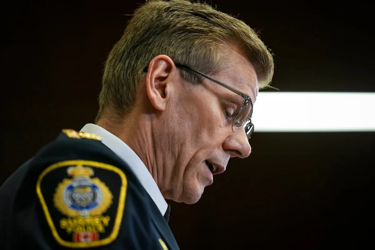 Why was Surrey's police chief pushed out and what happens next?