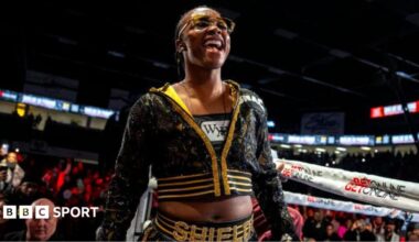 Claressa Shields enters the ring