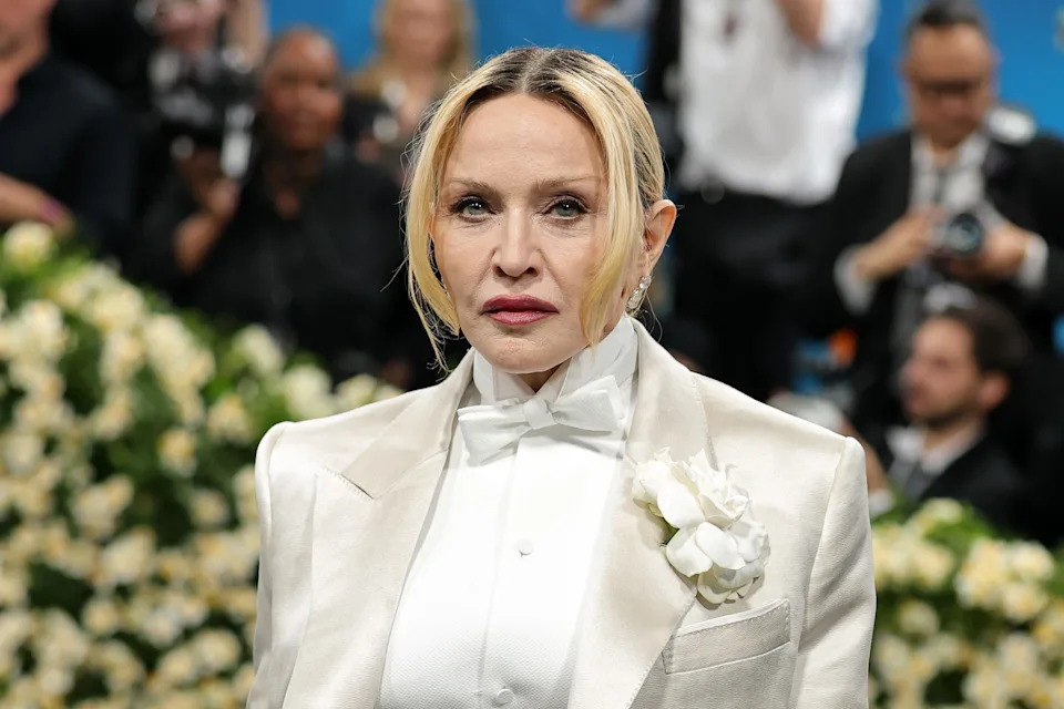 "Put your phones down and connect," said Madonna, pictured at the 2025 Met Gala. "Take risks and meet people."