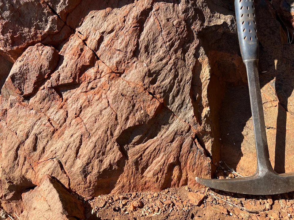 Rock at the oldest asteroid impact crater site on the planet (Curtin University)