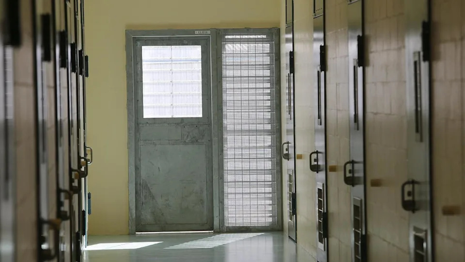 A prison cell corridor (file)