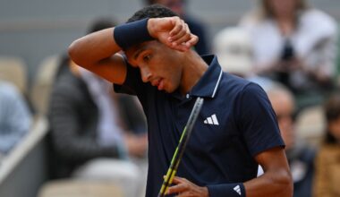 Canada's Felix Auger-Aliassime eliminated in French Open quarterfinals