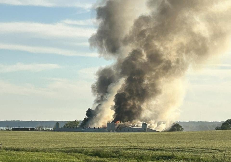 Large farming operation destroyed in fire