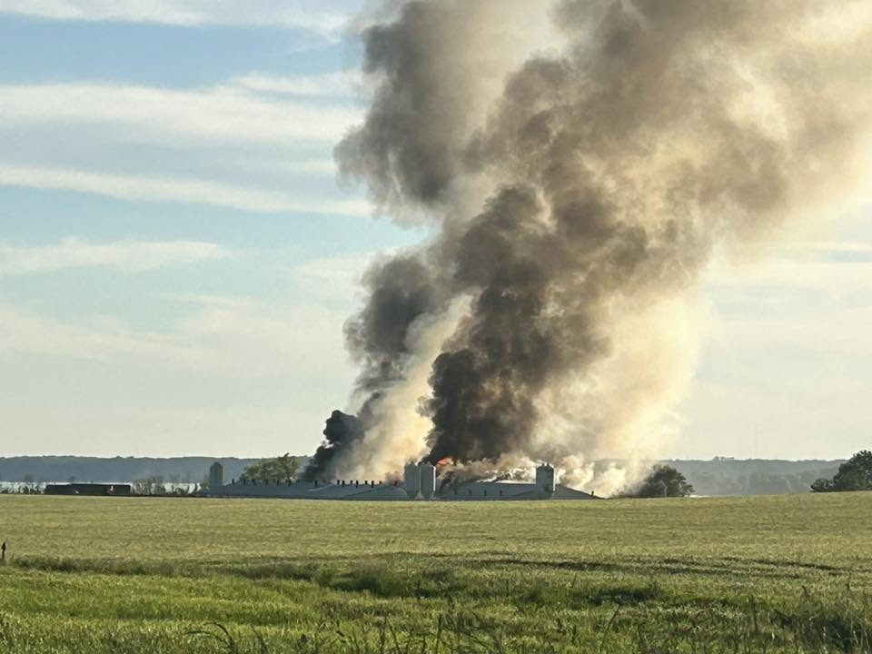 Large farming operation destroyed in fire