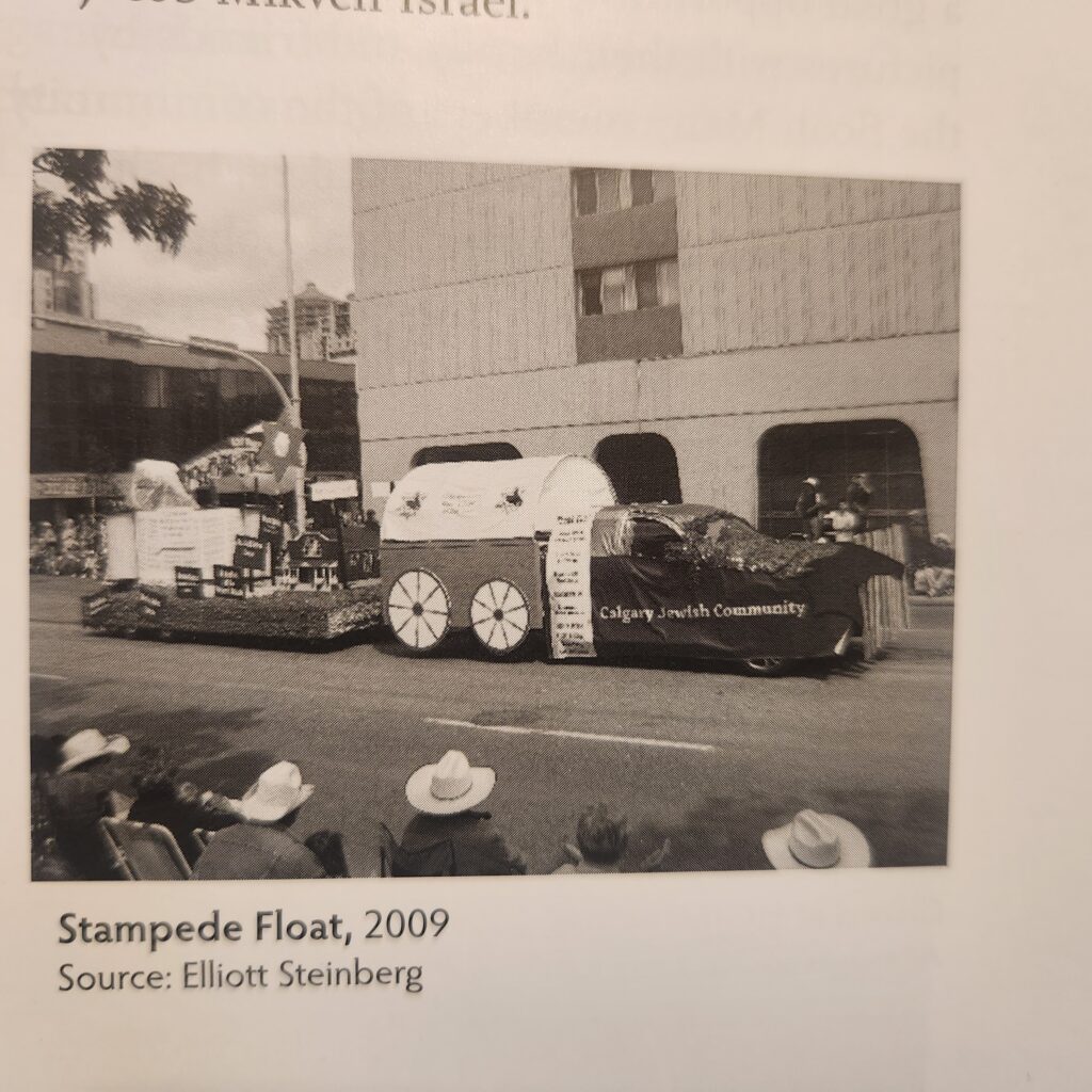 Jewish float in the Stampede Parade