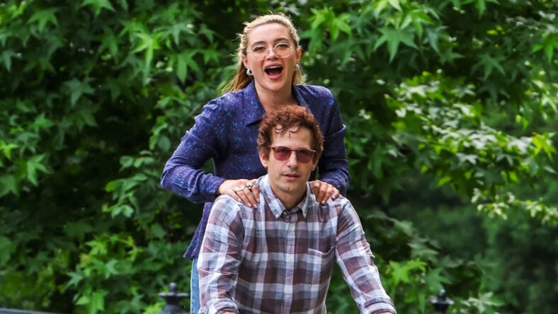 Florence Pugh and Andy Samberg filming a new movie 42.6 Years in Central Park