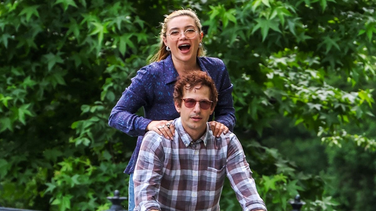Florence Pugh Seemingly Joins Andy Samberg's Movie '42.6 Years,' Spotted Filming With Him in Central Park - Just Jared - Celebrity News and Gossip