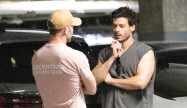 François Arnaud & Luke Macfarlane Head Out After a Late Night Workout in West Hollywood - Just Jared - Celebrity News and Gossip