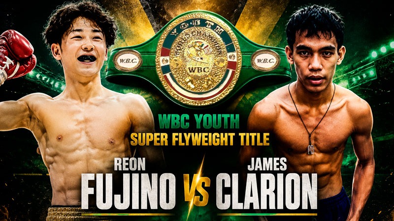 James Clarion Challenges Reon Fujino for the WBC Youth Title