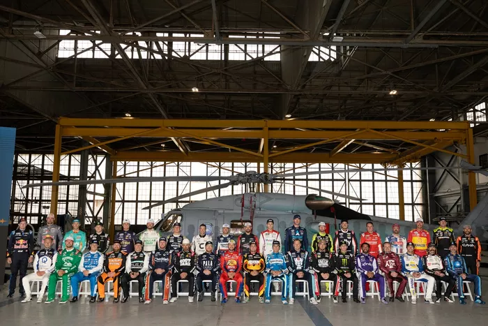 Full field of Nascar Cup drivers