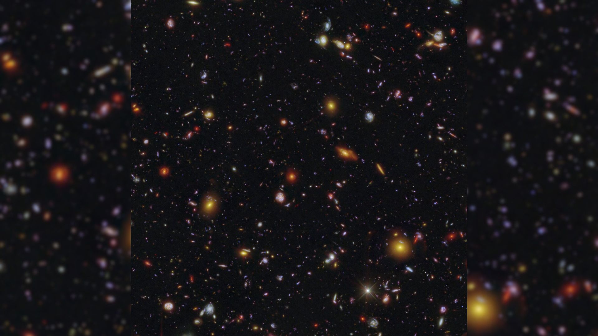 Galaxy field of MXDFz4.4 Hubble and Webb clean image