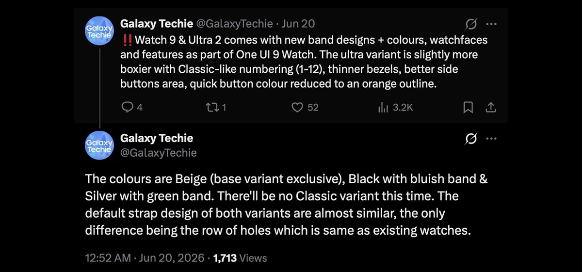 galaxy watch 9 ultra 2 leak x post galaxy techie