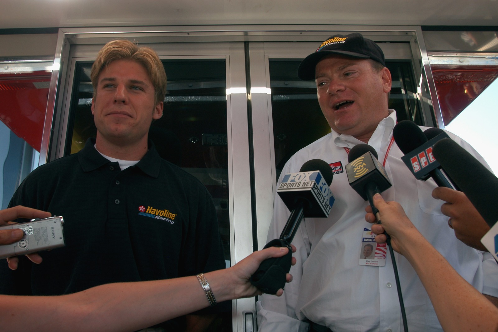 Jamie McMurray with team owner Chip Ganassi