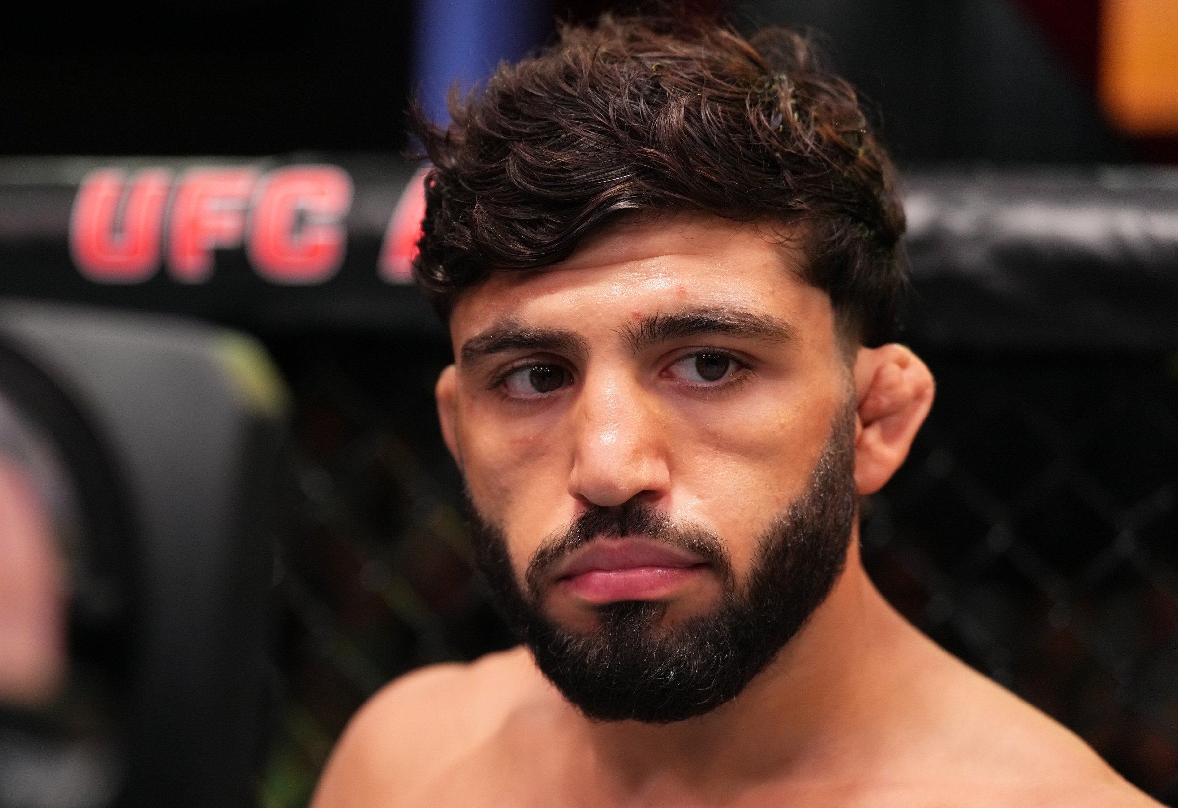 LAS VEGAS, NEVADA – JUNE 17: Arman Tsarukyan of Georgia prepares to fight Joaquim Silva of Brazil in a lightweight fight during the UFC Fight Night event at UFC APEX on June 17, 2023 in Las Vegas, Nevada. (Photo by Chris Unger/Zuffa LLC via Getty Images)