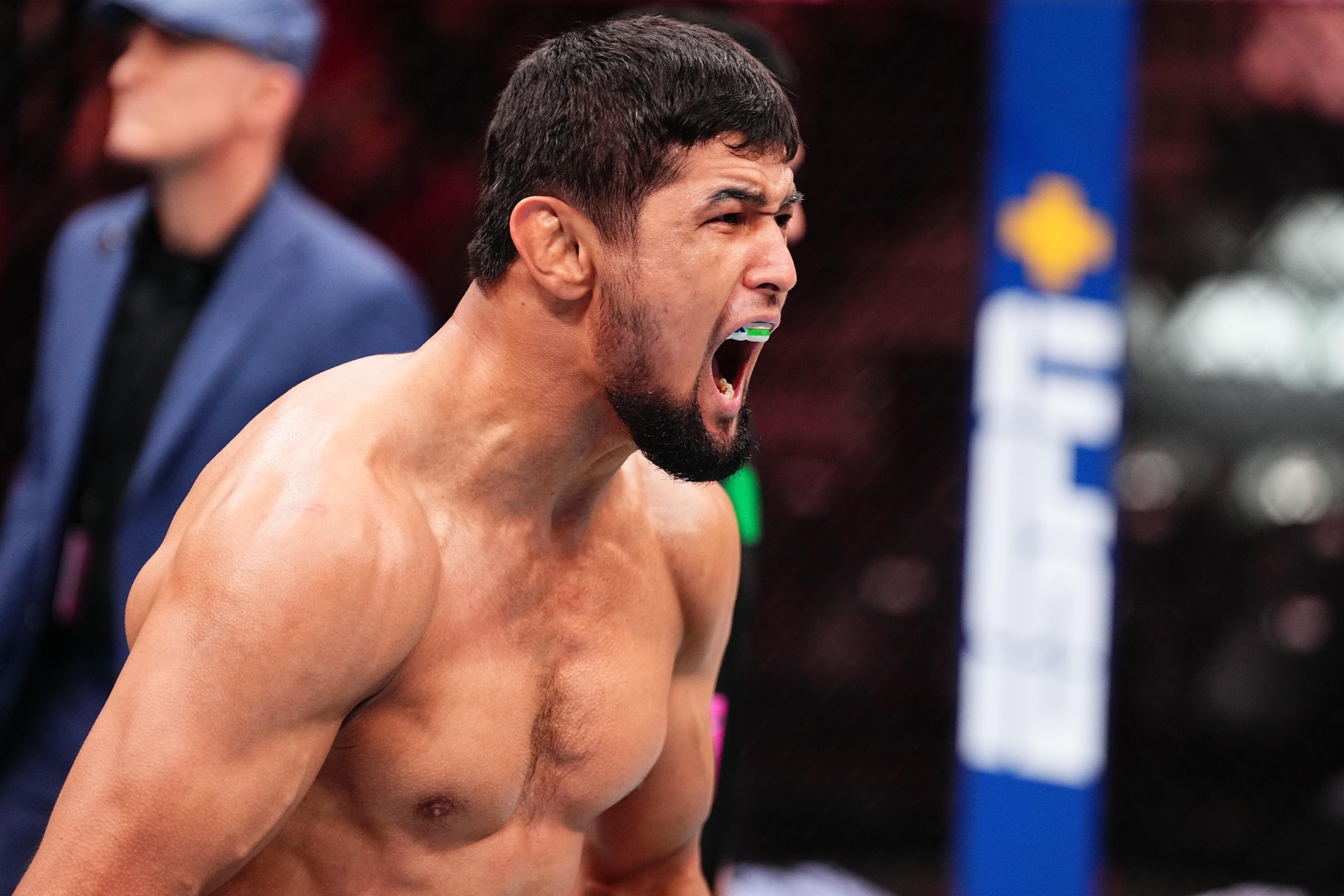 Nursulton Ruziboev makes the short trip from Uzbekistan to UFC Baku.