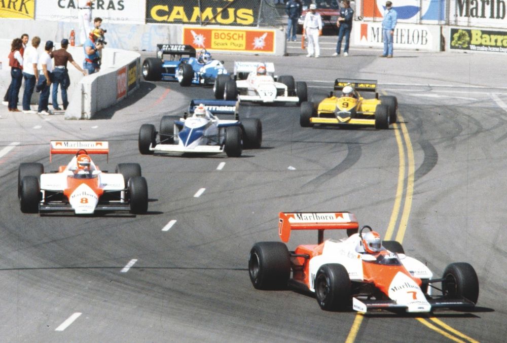 Brabham and McLaren 
adopted push-rod front 
suspension for 1983