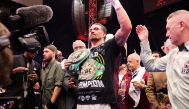 Oleksandr Usyk announces he’s vacating all 3 titles in shocking career update