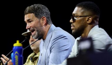 ‘We can go in with momentum’: Hearn on Anthony Joshua’s Fury tune-up